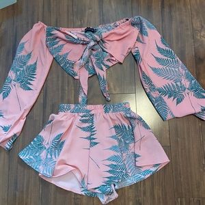 Pretty Little Thing Patterned Two Piece